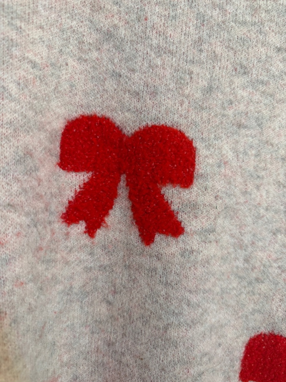 BiBi Pink Sweater with Red Bow Motif - Picture 2 of 4
